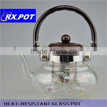 Heat-resistant brosilicate /glass water pot / glass kettle glass tea maker/ glass teapot / with s/s filter /s/s infuser 800A