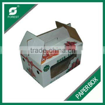FRUIT CARTON BOX FULL PRINTING CARDBOARD PAPER BOX FOR STRAWBERRY PACKAGING WITH FREE SAMPLE photo-2