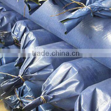 Strong and hard paper core blue pe tarpaulin roll