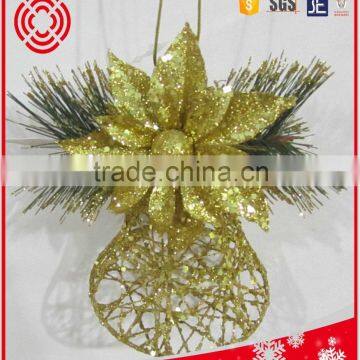 promotional iron hanging bell christmas ornament