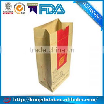 ECO-Friendly Greaseproof Fast Food Kraft Paper Packing Bags