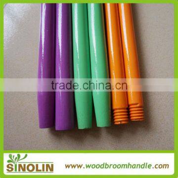 New hotsale powder painted colorful wooden mop handle