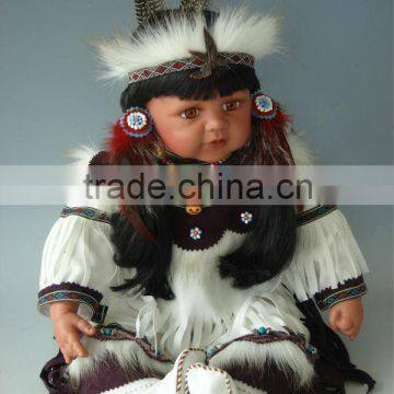 Old indian doll made in soft inviny