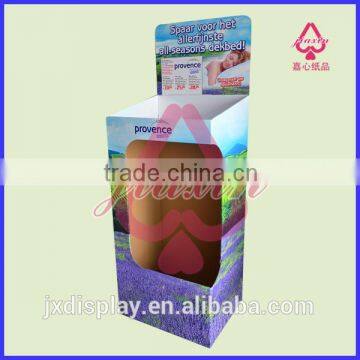 Custom Cardboard Corrugated Display for Pillow Case Display Stand