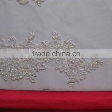 Custom Woven Patches / Iron on Patches / Embroidered Patch/ivory corded lace appliques lace flowers lace motifs