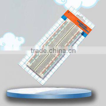 2014 hot sell white ABS metal reed 830 points breadboard universal electronic board