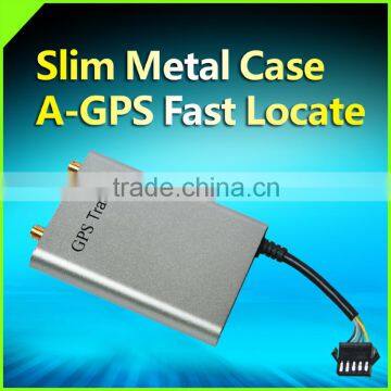 Silver External micro gps car tracker with engine cut off