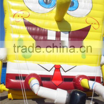 2015 high quality inflatable Spongebob Model, Giant Spongebob Toys, Yellow Cartoon Model