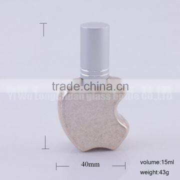 15ml Colored Apple Shape Empty Refillable Spray Perfume Glass Bottle Atomizer Pump