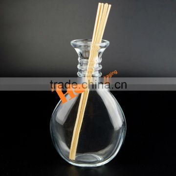 Oval Aromatherapy Reed Diffuser Fragrance Glass Bottle 210ml