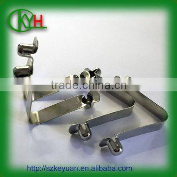 Spring Steel Tube Lock Spring V Shaped Spring Clip With Double Button Quality Choice photo-5