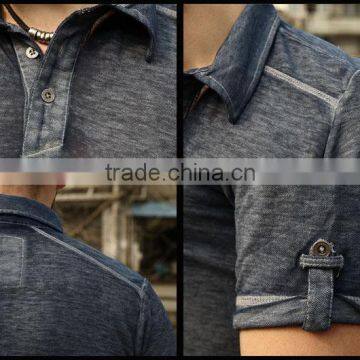 Wholesale Short Sleeve Mens Tops Men Polo T-shirts and Embroidery Design or T Shirts With Collars photo-6