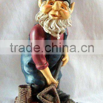 Resin Gnome Fingures For Garden Decoration Craft