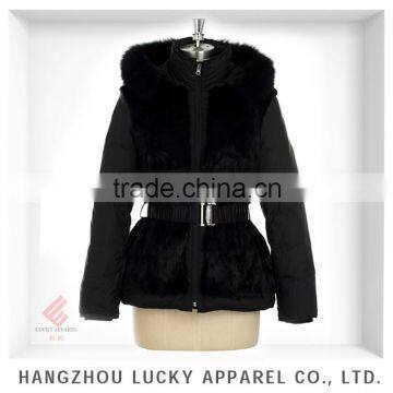 european style women fashion real fur winter 2015 down jacket feather LK15042