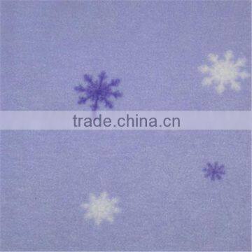 light blue snow printed fabric