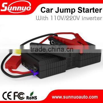 Car Jump Starter with an Invter 110v/220v and Power Bank Laptop External Rechargeable Battery