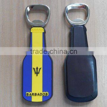 Barbados fridge magnet soft pvc fridge sticker opener