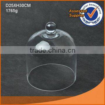 25*30cm large clear glass dome cover