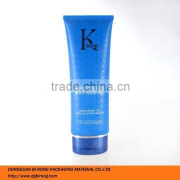 cream tube ,flat shape cosmetic bottle with beeline sealing