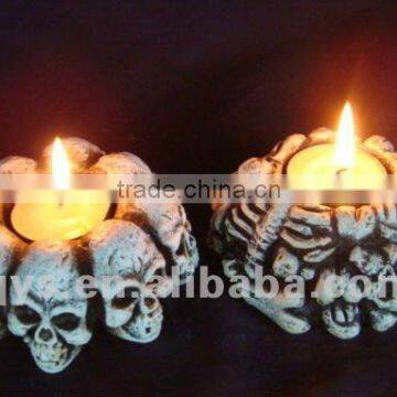 Unique Halloween Skull Candle Holders