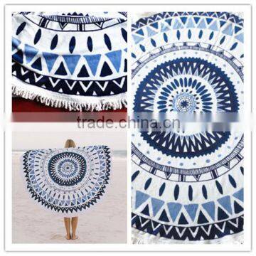 100% cotton beach towels Custom printed beach towel round beach towel