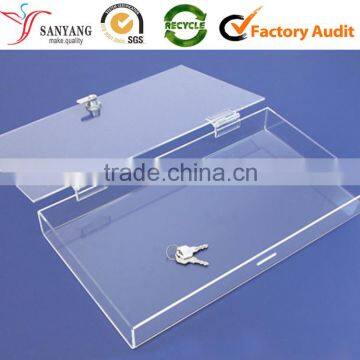 clear container / hanging closure tool box clear plastic material