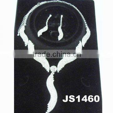 Fashion Arabic Glitter Rhinestone Crystal Wedding Jewelry Sets