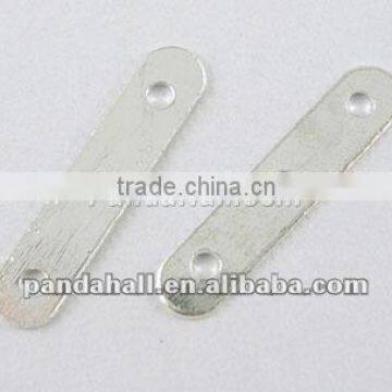 Spacer Bar Beads, Silver Color, 3 holes(E070-S)