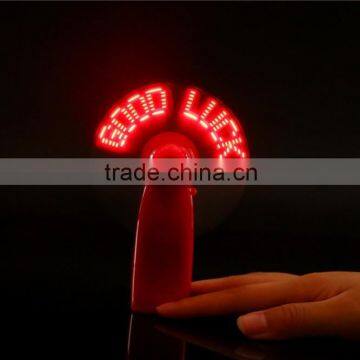 Led Flashing Message Mini Fan with Customer's messages, Customer's logo