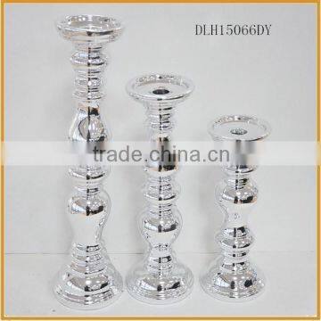 silver porcelain electroplating candlestick stand holders wholesale