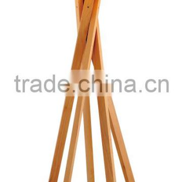 Contracted decorative wooden pedestal floor lamp