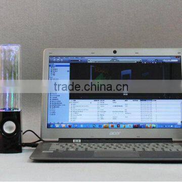 Hot Portable 2.0 Laptop Stereo Dancing Water Fountain Speaker With sd Card Slot