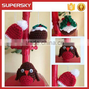 A-714 christmas crochet small santa hat crochet christmas hat for bottles small santa hat for bottles