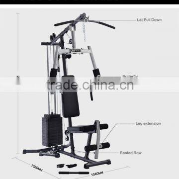 2015 new china supplier mini home gym with 100LBS Dead Weight Stacks filled blown vinyl plates.