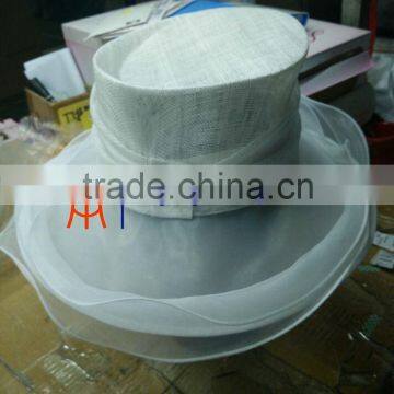 Pure White Sinamay Church Hat Body / Hat Base