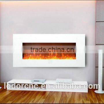 white corner imitation electric fireplace