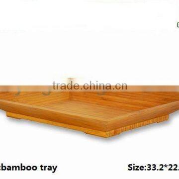 non-slip bamboo wine tray