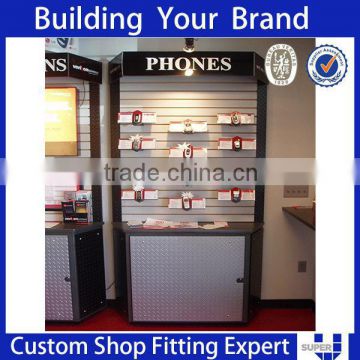 Retail display cabinet hardware wood