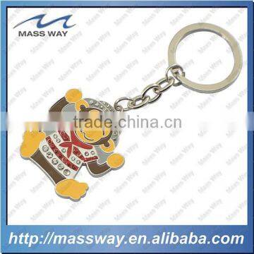 Custom Lovely 3D Cartoon Monkey Shape Key Ring