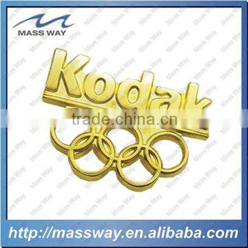 promotional stamped brass custom metal gold lapel pin