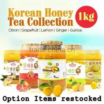 Korean Honey Cirton Tea/1kg Big Size/Korean Food/instant honey ginger tea