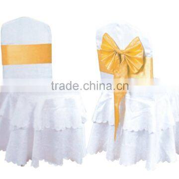 Wedding Chair royal style ruffled banquet chair cover