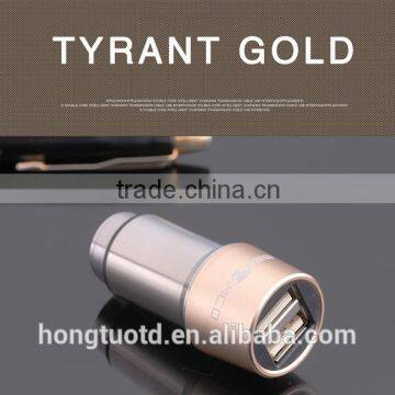 Universal Promotional High Quality Metal Car Quick Charger With Dual 2 Cable Usb photo-3