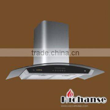 90cm Range hood Stainless Steel With Tempered Glass Panel