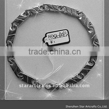 whole price jewelry metal plain bracelets B083