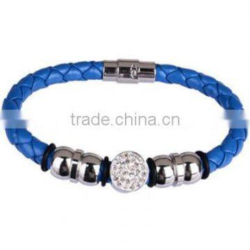 Metal Stainless Steel Clasp for Men Leather Bracelet With Braid Braceler&bangles for Beads Bracelet