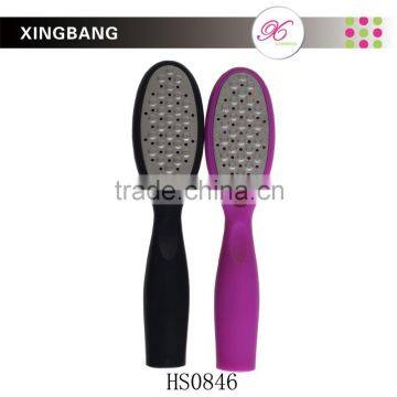detachable metal foot file with plastic handle, high quality stainless steel callus remover for foot care