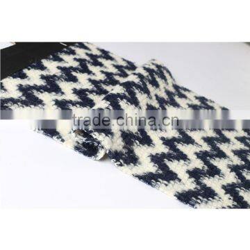 China Style 100%polyester Wave Design Coarse Jacquard Elastic Knit Fabric photo-5