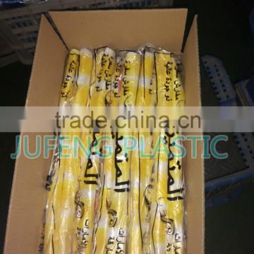 HDPE yellow+white striped table cover 7mic