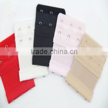 Custom high quality nylon and polyester garment underwear bra connected hook & eye closure